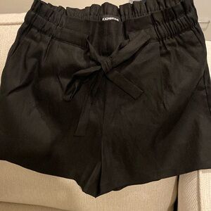 Black women’s shorts from Express size Medium, tie  waist